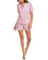 Фото #1 товара Natori 2Pc Infinity Sateen Pajama Set Women's Pink Xl