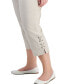 Фото #4 товара Plus Size Side Lace-Up Capri Pants, Created for Macy's