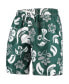 Men's Green Michigan State Spartans Floral Volley Swim Trunks