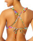 Фото #2 товара Women's Printed Ruffle-Strap Push Up Underwire Bikini Top, Created for Macy's