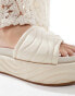 Фото #2 товара Public Desire Wide Fit Mylo flatform slider in stone