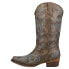 Фото #3 товара Roper Riley Embroidery Round Toe Cowboy Womens Brown Casual Boots 09-021-1566-2