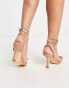 Forever New embellished bow sandals in silver