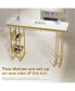 Фото #8 товара 55.1" Modern Straight Bar Table With Shelves In& Gold