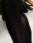 Monki 2 pack 60 denier tights in black