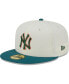 Фото #2 товара Men's Cream New York Yankees Chrome Evergreen 59FIFTY Fitted Hat