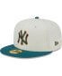 ფოტო #2 პროდუქტის Men's Cream New York Yankees Chrome Evergreen 59FIFTY Fitted Hat