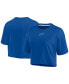 ფოტო #2 პროდუქტის Women's Royal Buffalo Bills Super Soft Short Sleeve Cropped T-shirt