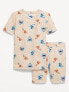 Фото #2 товара Gender-Neutral Graphic Snug-Fit Pajama Set for Kids