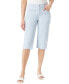 ფოტო #1 პროდუქტის Glorial Vanderbilt Petite Lorelai Skimmer Capri Jeans