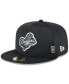Фото #1 товара Men's Black Los Angeles Dodgers 2024 Clubhouse 59FIFTY Fitted Hat