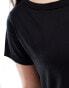 Фото #4 товара Yours crew neck t-shirt in black