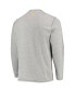 Men's Heathered Gray Pittsburgh Steelers Sport Lei Pass Long Sleeve T-shirt