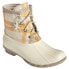 Фото #2 товара Sperry Saltwater Wool Plaid Duck Womens Off White Casual Boots STS86705