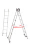 Фото #5 товара Awtools Basic 3x6 градусов алюминиевая лестница 150 кг