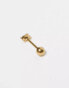 Фото #4 товара Orelia gold plated double micro baguette barbell in crystal