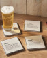 4.25'' D Definitions Ceramic Coasters Set, 4 Piece