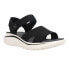 Easy Spirit Ashen Platform Womens Black Casual Sandals E-ASHEN2-001