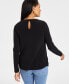 Фото #2 товара Women's Hardware Cutout Top, Created for Macy's