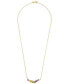 ფოტო #3 პროდუქტის Multi-Gemstone Scattered Cluster 18" Pendant Necklace (1-1/8 ct. t.w.) in 14k Gold