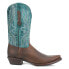 Фото #1 товара Dingo Rio Lobo Embroidered Snip Toe Cowboy Mens Brown Casual Boots DI154-200