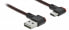 Delock EASY-USB 2.0 Cable Type-A male to USB Type-C™ male angled left / right 0,5 m black - 0.5 m - USB A - USB C - USB 2.0 - Black
