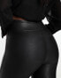 Фото #4 товара Spanx faux leather high waist sculpting leggings in black