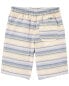 Фото #10 товара Kid Baja Striped Drawstring Canvas Shorts 7