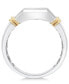 ფოტო #2 პროდუქტის Men's Diamond Ring (1/2 ct. t.w.) in 10k Gold and White Gold