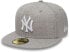 New Era - MLB New York Yankees Basic Heather Fitted Cap - Grey
