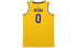 Фото #2 товара Футболка баскетбольная Nike NBA 20-21 CW3669-735 Кузьма 0 номер мужская Желтый 520 Birthday