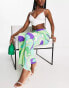 Morgan wide leg trousers in green swirl print Wirbelmuster, 38 - фото #2