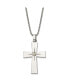 Chisel yellow IP-plated Starburst Cross Pendant Box Chain Necklace
