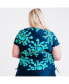 ფოტო #2 პროდუქტის Plus Size Adele Swim Top