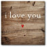 Фото #1 товара I Love You Gallery-Wrapped Canvas Wall Art - 16" x 16"