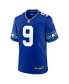 Фото #2 товара Men's Kenneth Walker III Royal Seattle Seahawks Throwback Player Game Jersey