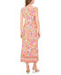 ფოტო #2 პროდუქტის Women's Printed Hardware Sleeveless Maxi Dress
