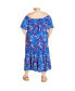 Plus Size Boardwalk Print Maxi Dress