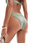 Vero Moda v front shimmer bikini bottom in sage green Salbei, M - EU 38 - фото #2