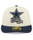 ფოტო #3 პროდუქტის Men's Cream, Navy Dallas Cowboys 2022 Sideline Low Profile 59FIFTY Fitted Hat