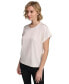 Фото #3 товара Women's Short Sleeve Satin Top