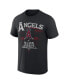Фото #2 товара Men's Darius Rucker Collection by Black Distressed Los Angeles Angels Beach Splatter T-shirt