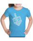 Hanukkah Dreidel - Girl's Child Word Art T-Shirt