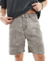 Фото #2 товара Liquor N Poker oversized textured short in washed black