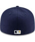 Фото #9 товара Men's Navy, Yellow Milwaukee Brewers Alternate 2020 Authentic Collection On-Field Low Profile Fitted Hat