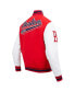 ფოტო #3 პროდუქტის Men's Red Boston Red Sox Script Tail Wool Full-Zip Varity Jacket