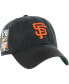 Фото #1 товара Men's Black San Francisco Giants Sure Shot Classic Franchise Fitted Hat