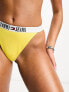 Tommy Jeans archive high rise bikini bottom in yellow M - фото #5