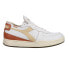 Diadora Mi Basket Row Cut Lace Up Mens Beige, White Sneakers Casual Shoes 17628