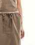 JJXX cargo maxi skirt co-ord in taupe